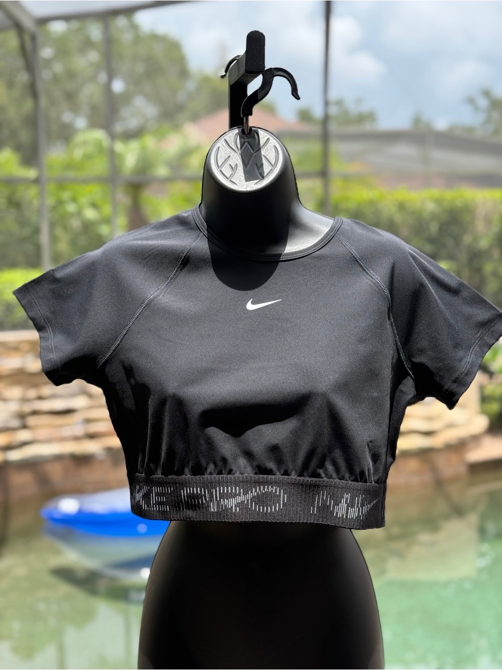 Nike Pro Womens Tight Fit Training Crop Top Black HM6369-010